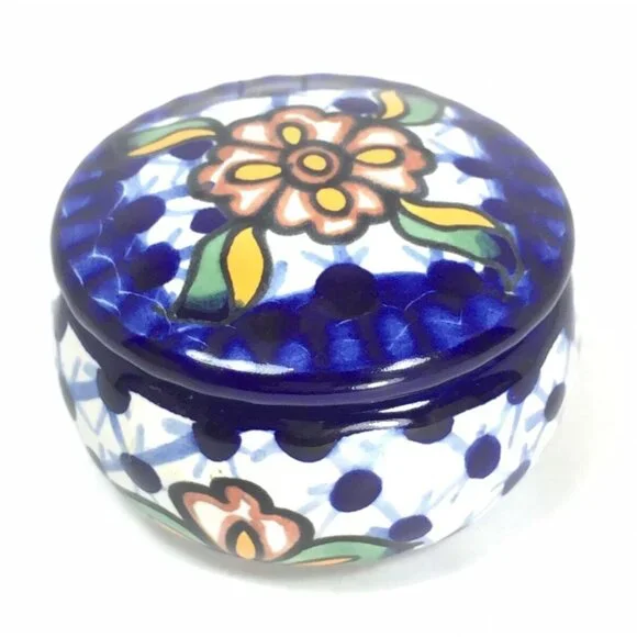 Multi-color Trinket or Dresser Box Made in Mexico - Picture 2 of 8